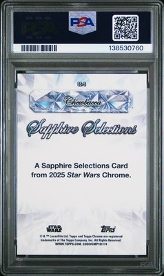 2025 TOPPS CHROME STAR WARS SAPPHIRE SELECTIONS #SS-5 CHEWBACCA