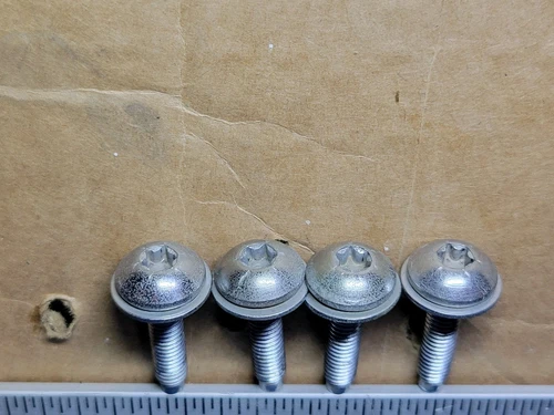 Ford F150 F250 F350 Bronco Exterior Side Tow Chrome Mirror Mounting Bolts 4 OEM