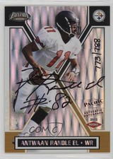 2002 Pacific Exclusive 773/788 Antwaan Randle El #198 Auto 1bk3