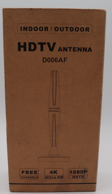 TV Antenna HDTV Indoor/Outdoor D006AF 1080P, 4K Ultra HD