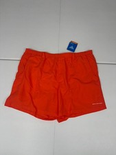 Columbia Omni Shade PFG Backcast III Water Trunks Mens 2XL Orange Mesh Lined
