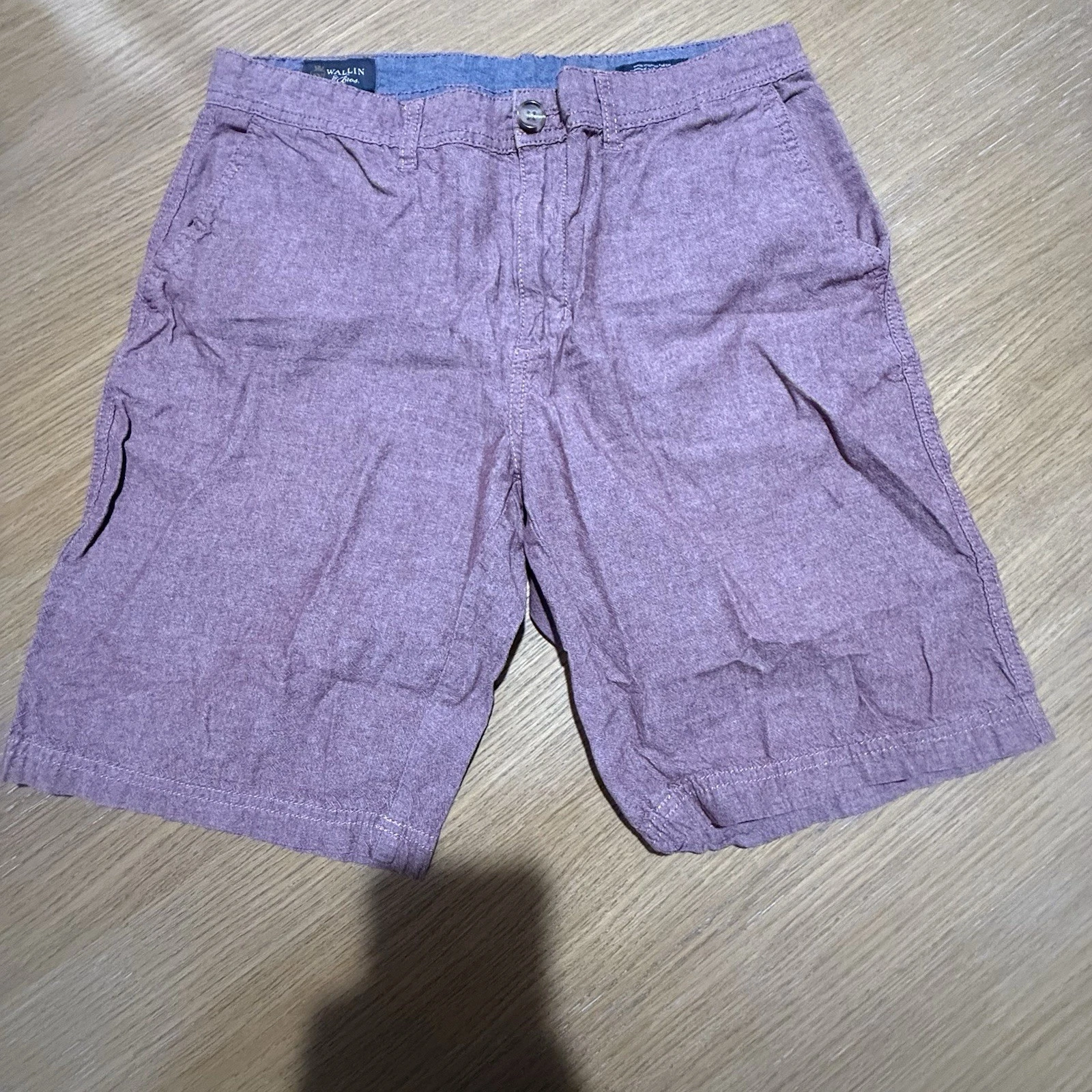Wallin & Bros. Shorts Men’s 34 Purple Pink Chino Preppy Golf Casual