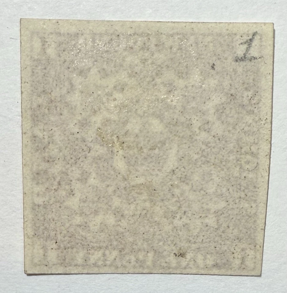 Newfoundland #15Ai 1861 1d chocolate brn. Heraldic Flowers MNG/4 mrgn; $250 UCV - Image 2 of 3