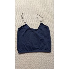 Intimately Free People Navy Blue Seamless V Neck Spaghetti Strap Camisole M/L