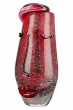 RIESIG! 30 cm Kunstglas Murano Technik Abstrakt Glas Vase 