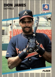 1989 Fleer Glossy Baseball Card #594 Dion James | eBay