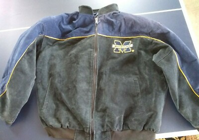 Michigan Wolverines NCAA Men's XL Full-Zip Embroidered 100