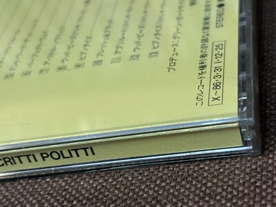 SCRITTI POLITTI Cupid &Psyche 85 JAPAN CD 32VD-1006 OBI + INSERT