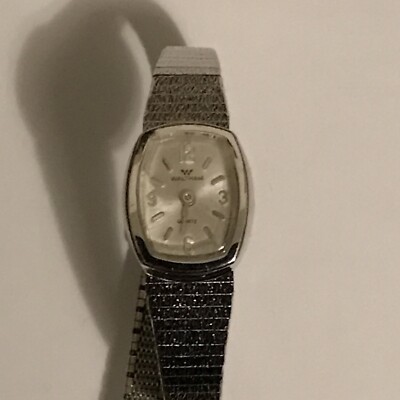 Vintage Waltham Ladies Stainless Steel Watch NOT WORKING Waltham Lady Chron West Germany Watch for Parts & Repair  main image 2