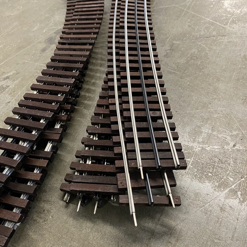 O Gauge Phantom Tinplate Curved 36” Long Sectional Track 8pc EX - Image 4 of 4