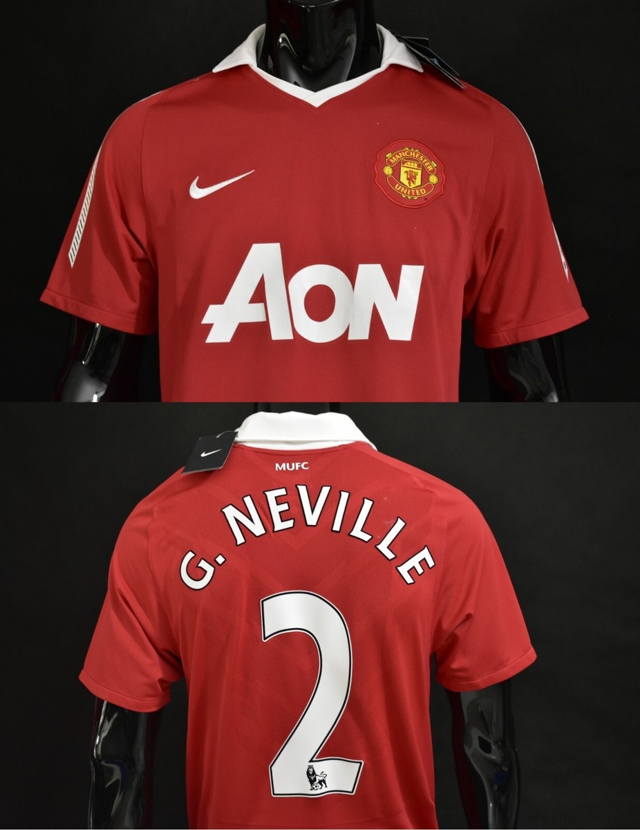マンチェスター・ユナイテッド NO2 G.ネヴィル ユニ 2010/11シーズン NIKE マンチェスターユナイテッド 10/11 ユニフォーム ホーム
