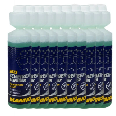10x 250ml MANNOL 5022 Limpiador De Cristales 1:100 Concentrado De Limpieza - Imagen 1 de 2