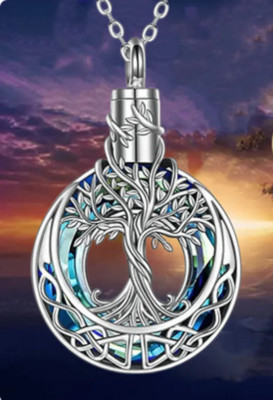 CELTIC KNOT TREE OF LIFE IRISH Pendant Charm on 22" 925 Sterling Silver ...