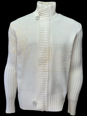 HOLSTER Herren Designer Wolle dicker Cardigan Strickjacke mit