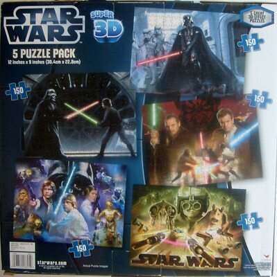Super 3D Lenticular Puzzle - Star Wars Set - 5-Pack | eBay