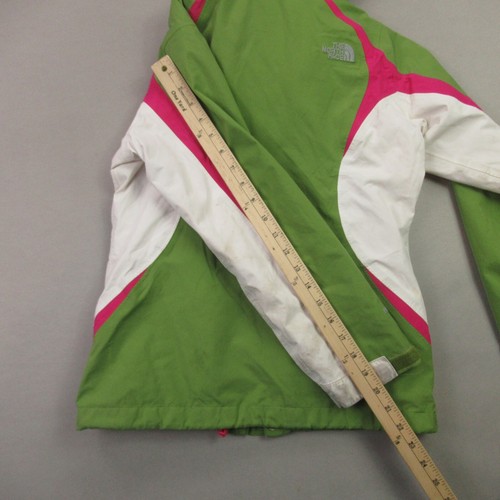 North Face Jacket Girls Medium 10/12 Long Sleeve Hooded Lightweight Hyvent - Picture 11 of 12