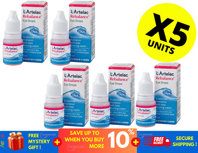 Artelac Rebalance eye drops 10ml ( X 5 )