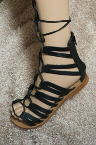 black gladiator sandals women