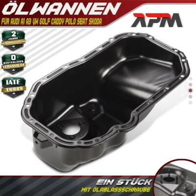 Ölwanne für Audi A1 8X A3 8P VW Golf Caddy Polo Seat Ibiza Skoda Fabia 