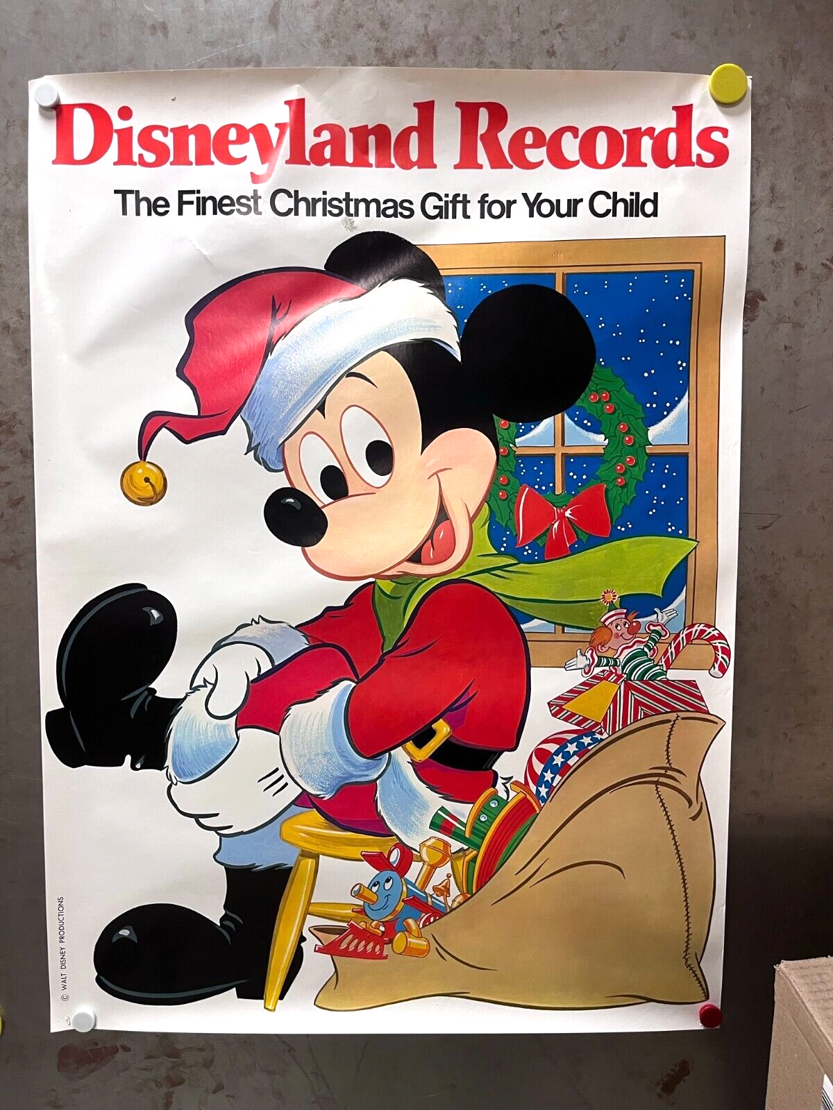 Disneyland Records Christmas Vintage Poster