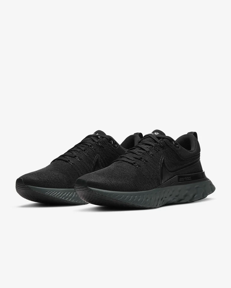 Nike React Infinity Run Flyknit 2 Black Iron Grey UK 6.5 EUR 40.5 CT2357 003 - Image 3 of 4
