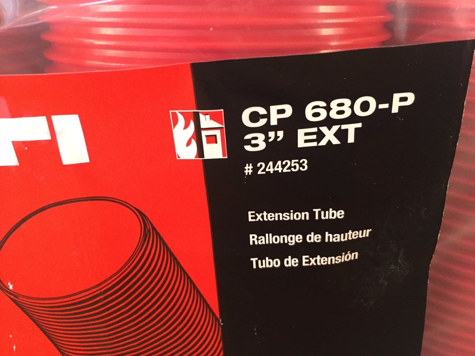 244253 HILTI CP 680P 3" Extension Tube Firestop CP680P eBay