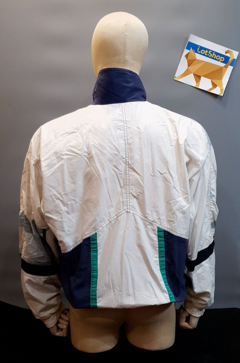 Tennis Italiano Lotto Vintage Full-Zip White Track Jacket Tennis Italiano Lotto Vintage Full-Zip White Track Jacket