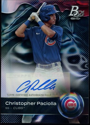 2023 Bowman Platinum Christopher Paciolla Top Prospect Auto #TOP-83