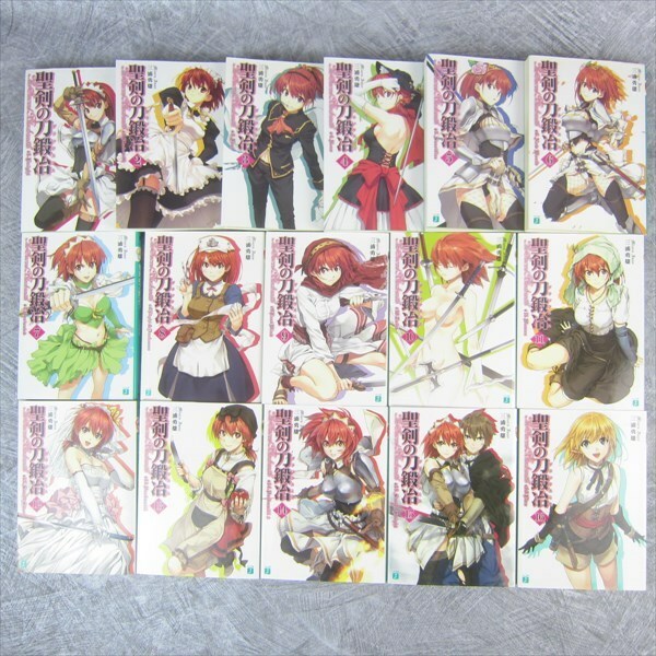 SEIKEN NO BLACKSMITH The Sacred Novel Complete Set 1-16 ISAO MIURA