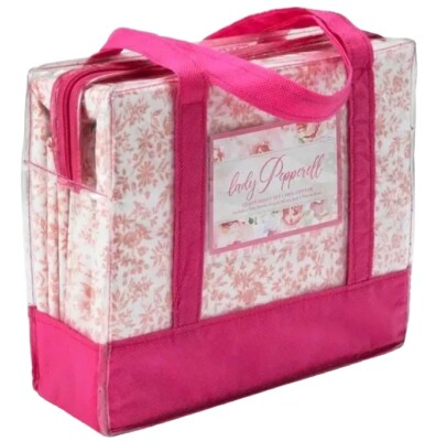 Brand New Lady Pepperell 4pc King Size Sheet Set Yvette Floral 100% Cotton 
