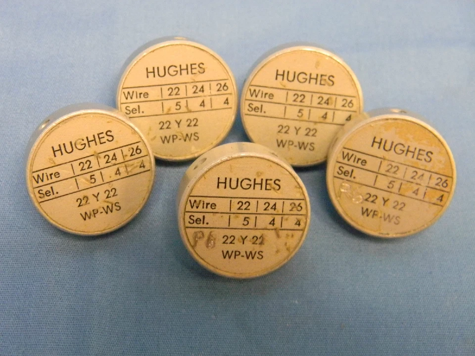 (8) Posicionadores de herramientas de crimpado de pasador y zócalo DMC Daniels Hughes 20-Y-20 WP-WS P6 P12 Foto 2 de 4