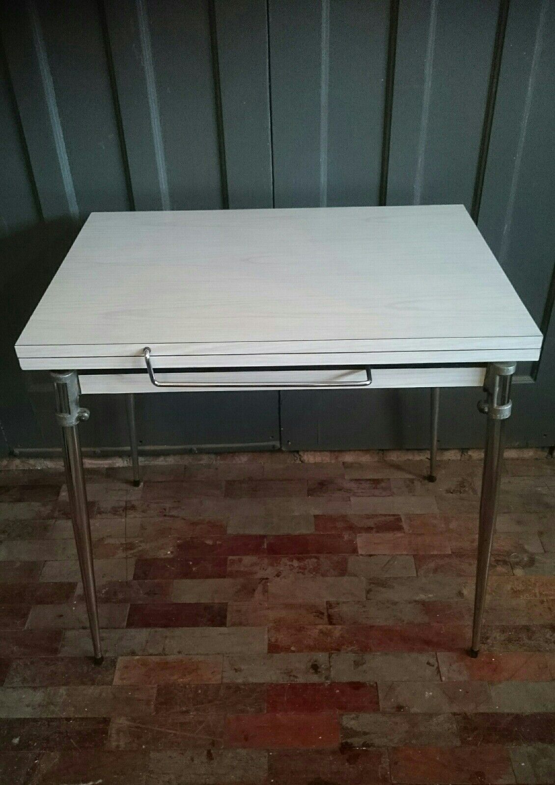 Retro 50s Diner Furniture Kitchen Formica Table Chrome Legs For Sale Online Ebay