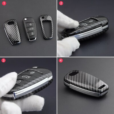 ontto Metal Car Key fob Cover Fit for Audi A1 A3 8P A4 A5 A6 C7 A7 S3 S7 S8 R8 Q2 Q3 Q5 Q7 Q8