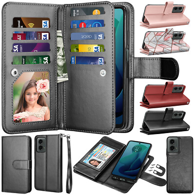For Motorola Moto G Stylus/G Power/G 5G 2024 2023 Wallet Case Flip Leather Cover