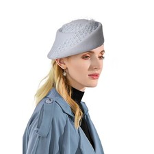 Elegant Fascinator Hat Wool Felt Wedding Tea Party Dress Cocktail Hats With Mesh
