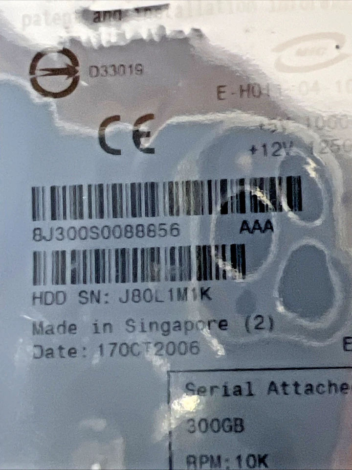 Maxtor 8J300S0088856 Atlas 10K V 300GB 10000RPM 16MB 3.5" Internal Hard Driv NEW - Image 2 of 4