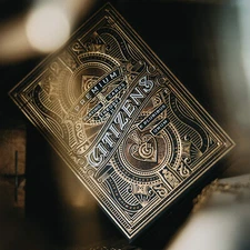 Citizens Luxury Gold Foil Playing Cards for Magicians and Card Collectors | New