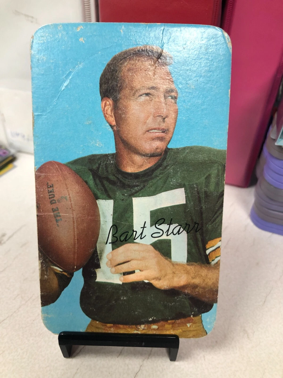 1970 Topps Super Football Card #3 Bart Starr Green Bay Packers