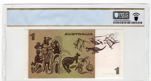 Australia 1982 1 Dollar PCGS Certified Banknote UNC 65 PPQ Pick 42d R 78 - Picture 2 of 2
