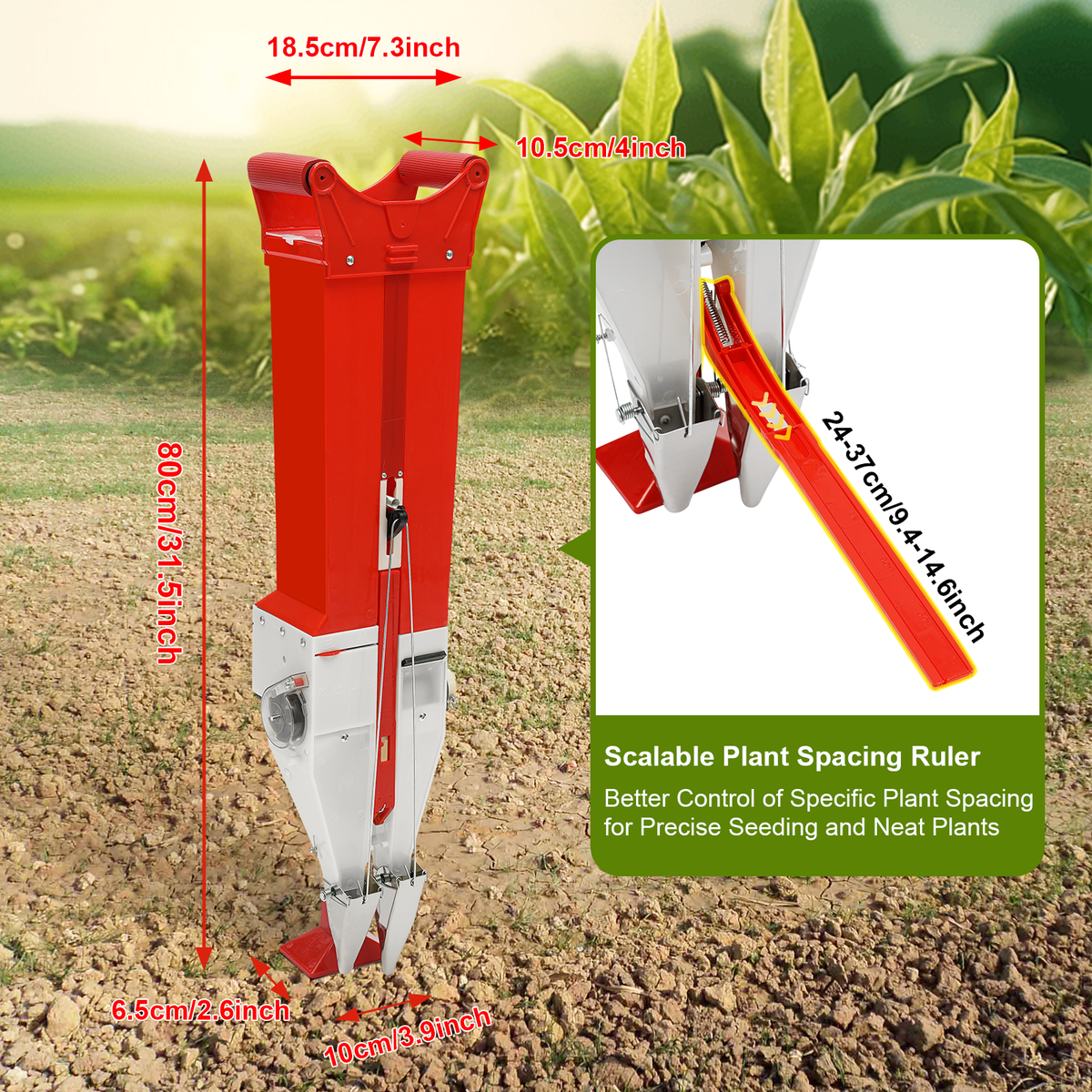 Vegetable Garden Planter Tool Handheld Manual Corn Peanut Seeder Seed  Fertilizer | eBay
