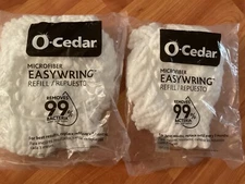 2  Microfiber Mop HEAD For O-Cedar Spin Mop Easy Clean Wring Refill
