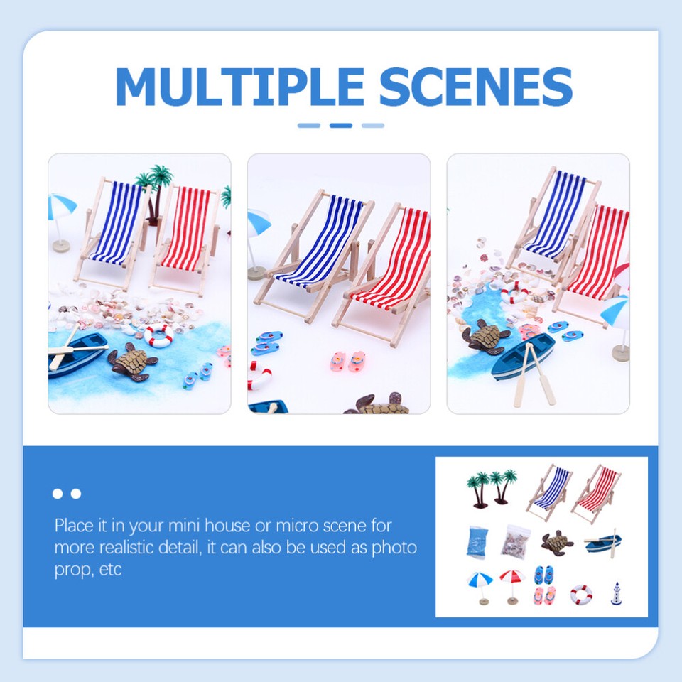 Micro Summer Scene Decor Micro Beach Scene Accessories Micro Scene
