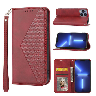 Magnetic Leather Wallet Phone Case For iPhone 16 15 14 12 11 13 Pro Max 8 7 XR