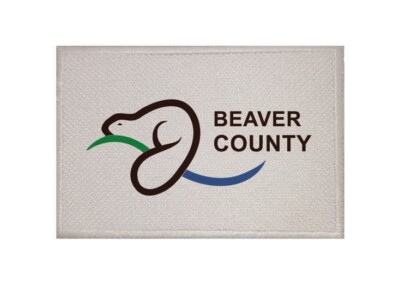 Aufnäher Bever County (Alberta) Fahne Flagge Aufbügler Patch 9 x 6 cm