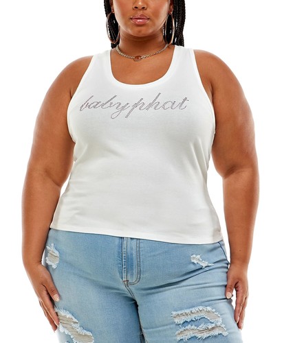 Baby Phat WHITE Trendy Plus Size 