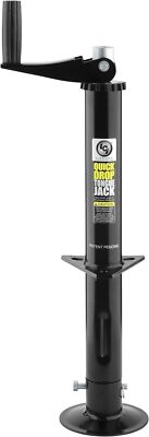 Quick Drop Tongue Jack for A-Frame Travel and Utility Trailers or 5th Wheel RVs