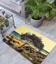 3D Seaside Trees And Grass NAO7088 Game Rug Mat Elegant Photo Carpet Mat Fay