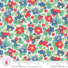 Moda 30's PLAYTIME 33750 31 Cream Multi LINZEE MCCRAY Quilt Fabric REPRODUCTION
