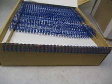 Double-O Wire Bindings Spiral 7/16"-3:1 32 Loops 100PC  BLUE