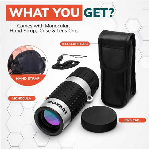 Roxant Ultra Light 7X18 Pocket Monocular Compact High Definition Telescope - Picture 6 of 13